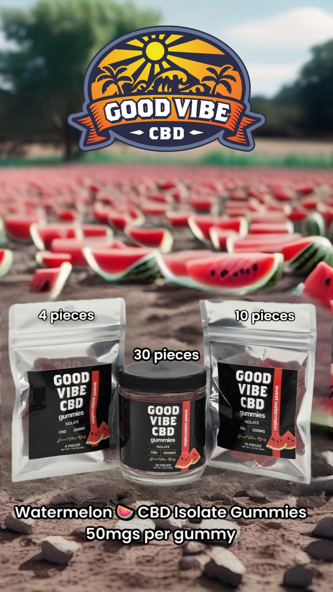 Good Vibe CBD Isolate Vegan Gummies - Image 2