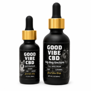 Good Vibe CBD Pet Tinctures for Dogs and Cats – 300mg and 1000mg CBD