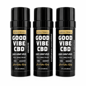 Good Vibe CBD Full Spectrum Pain Relief Sticks – 3000mg Lavender, 3000mg Peppermint Eucalyptus and 5000mg Mountain Arnica