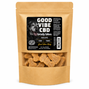 Good Vibe CBD Brody Bites dog treats with 15mg CBD per treat