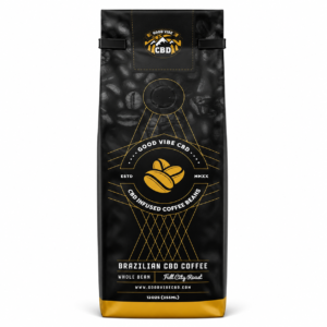 Good Vibe CBD Brazilian CBD Coffee whole bean full city roast