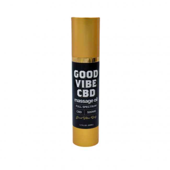 good vibe cbd full spectrum massage oil 500mg