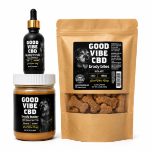 Good Vibe CBD Brody Bundle with Big Dog Tincture Brody Butter and Brody Bites
