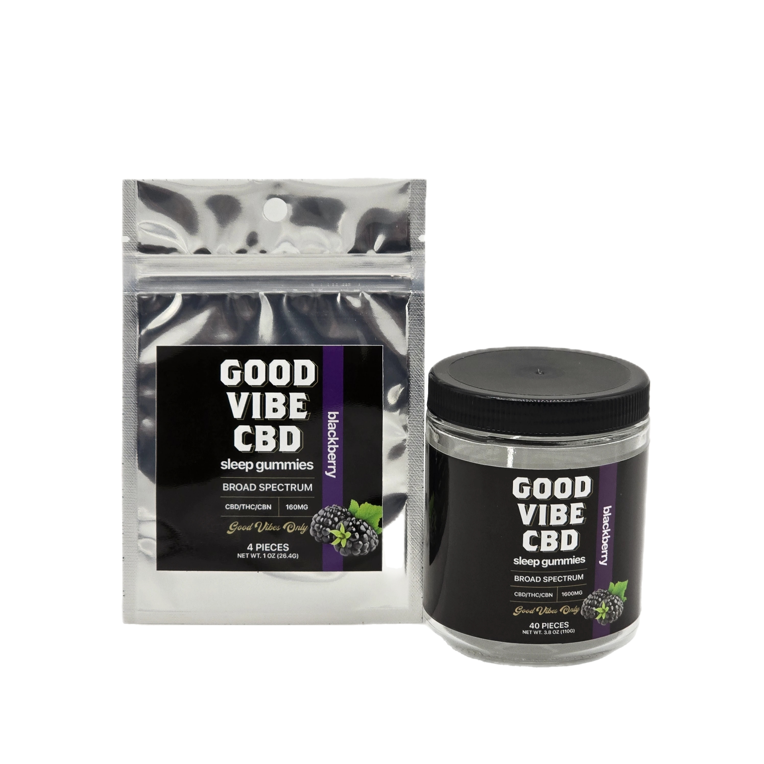Good Vibe CBD Vegan Broad Spectrum Sleep Gummies