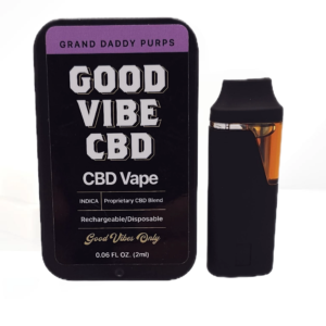 Good Vibe CBD 2ml Disposable CBD Indica Vape Cartridge